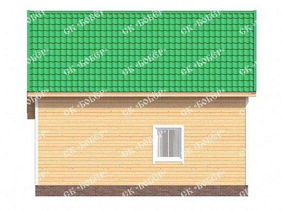 Коттеджи из профилированного бруса 7х8. фото