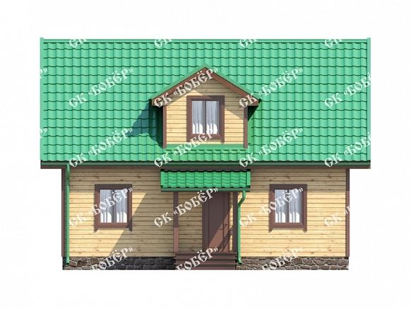Большой дом из бруса 6х9. фото