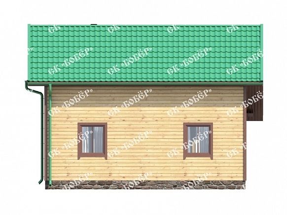 Дом из бруса 8х8. фото