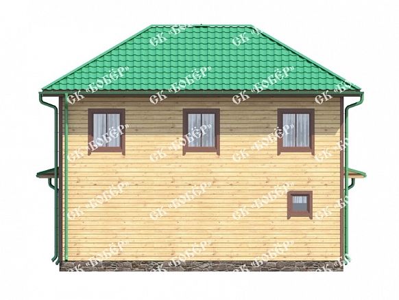 Уникальный дом из бруса 7х9. фото